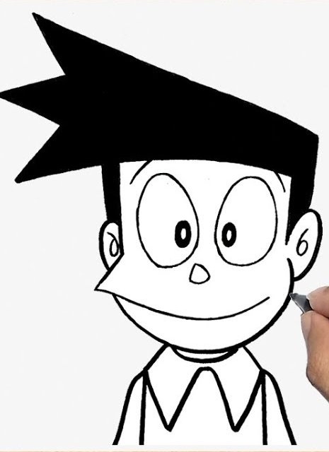 Suneo Drawing Sketch