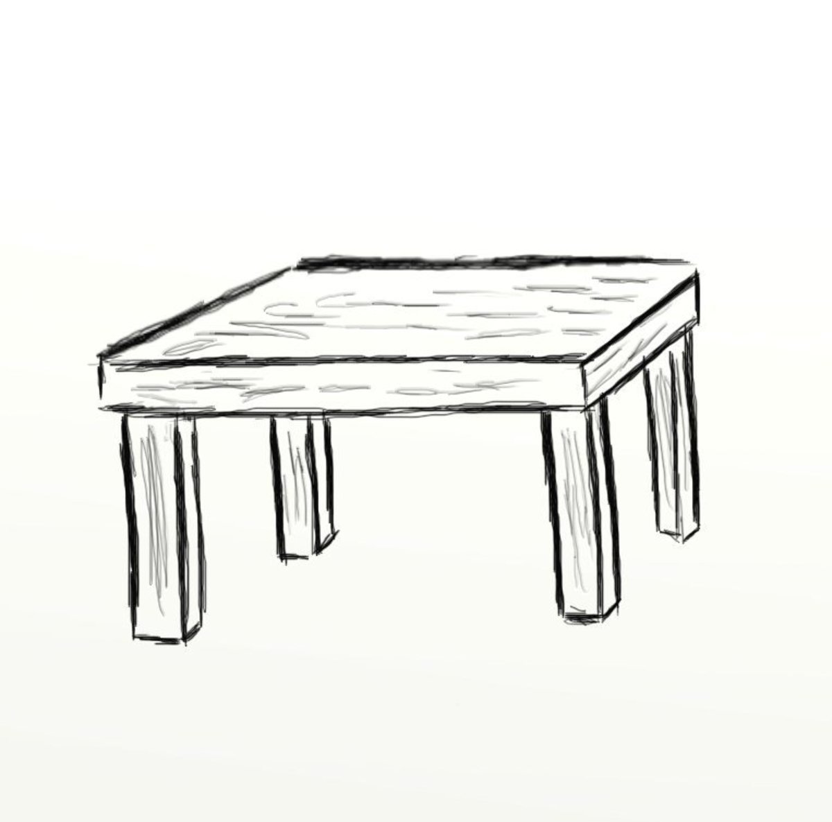Table Drawing Beautiful Image