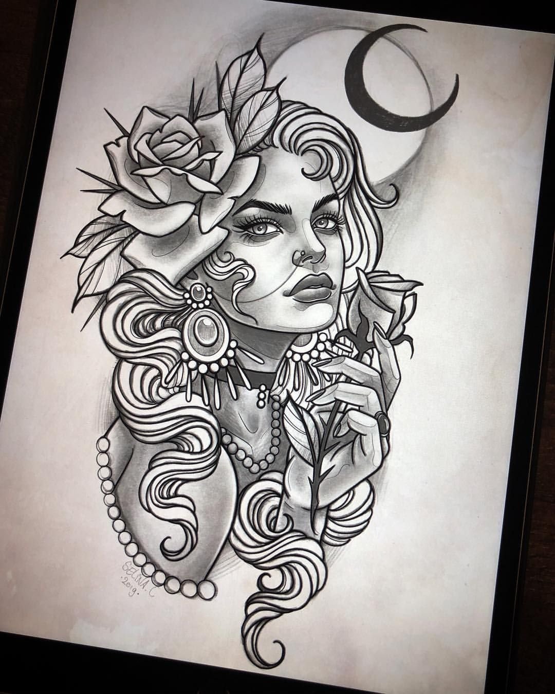 Tattoo Sketch Drawing Beautiful Image