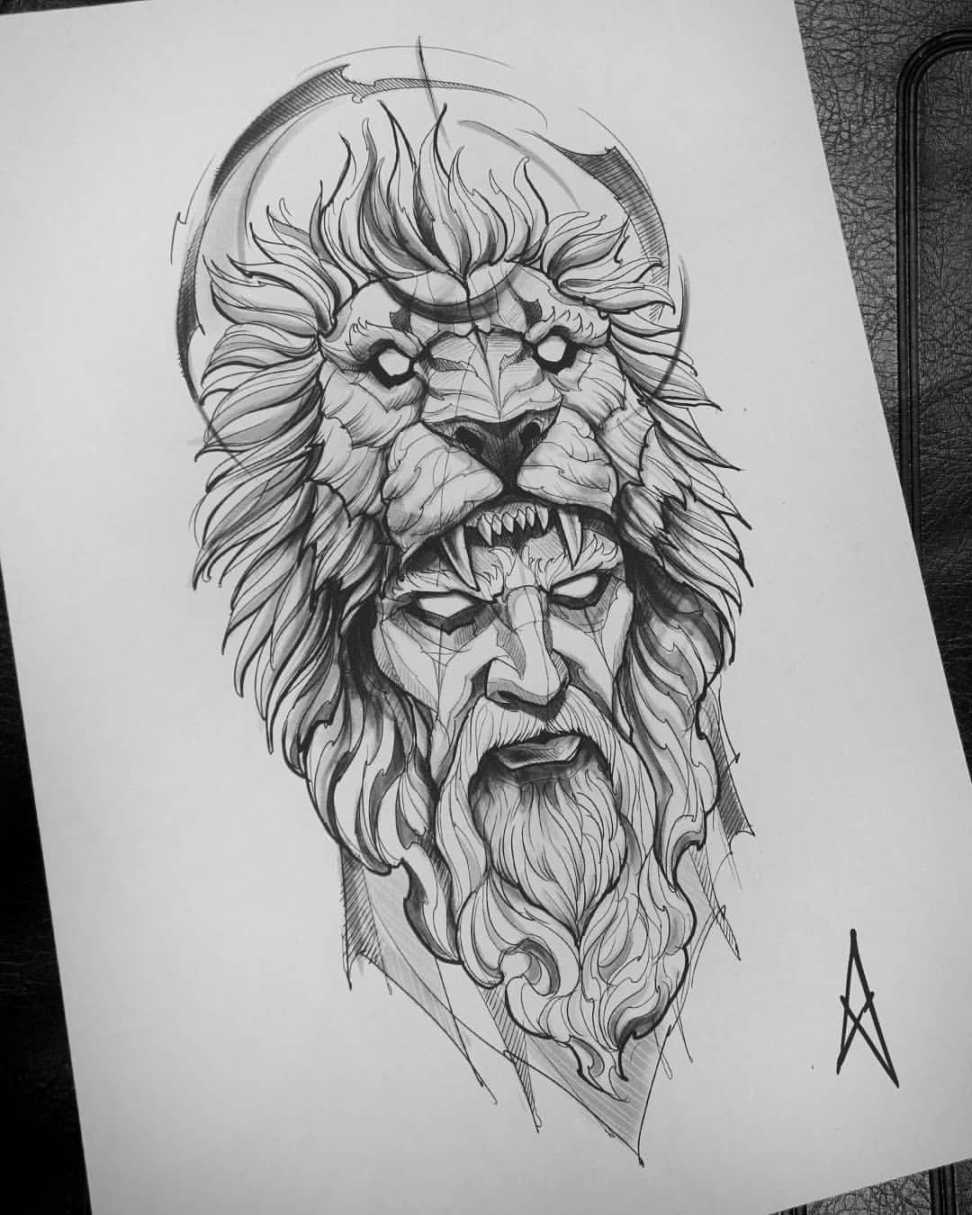 Tattoo Sketch Drawing Realistic - Drawing Skill