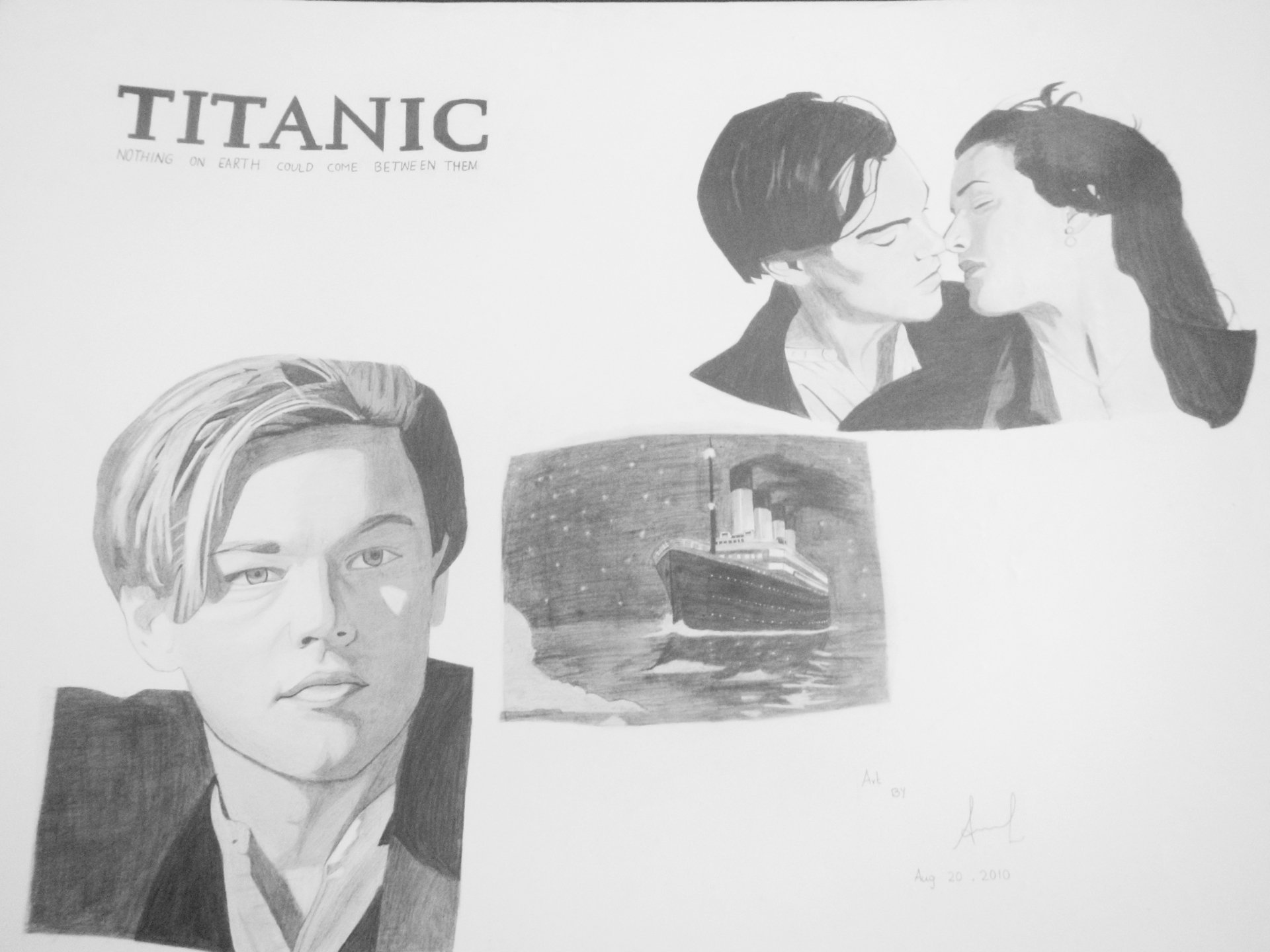Titanic – Leonardo DiCaprio and Kate Winslet Drawing