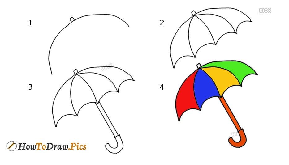 Umbrella Drawing Beautiful Image