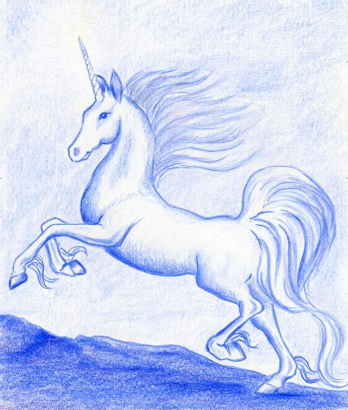 Unicorn Drawing Beautiful Image