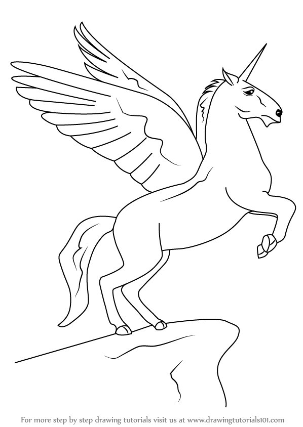 Unicorn Drawing High-Quality