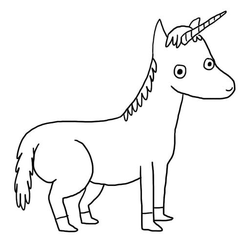 Unicorn Drawing Image