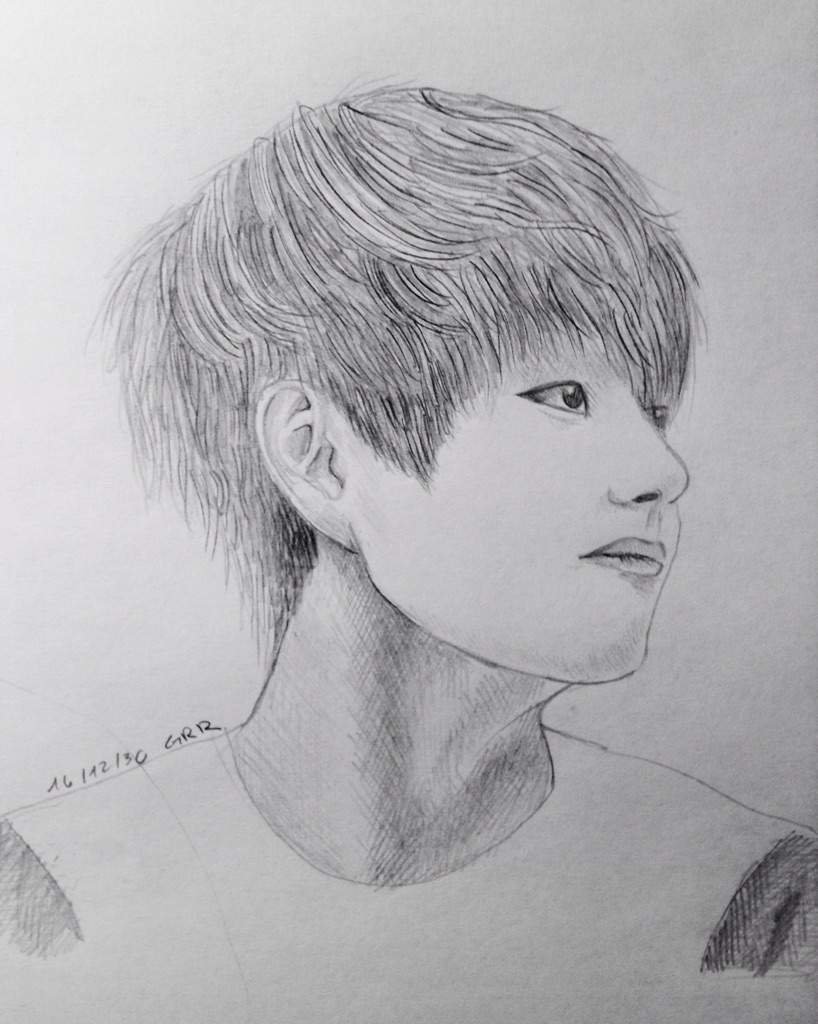 V BTS Drawing Picture