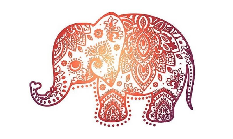 Vector Mandala Elephant Drawing Pics