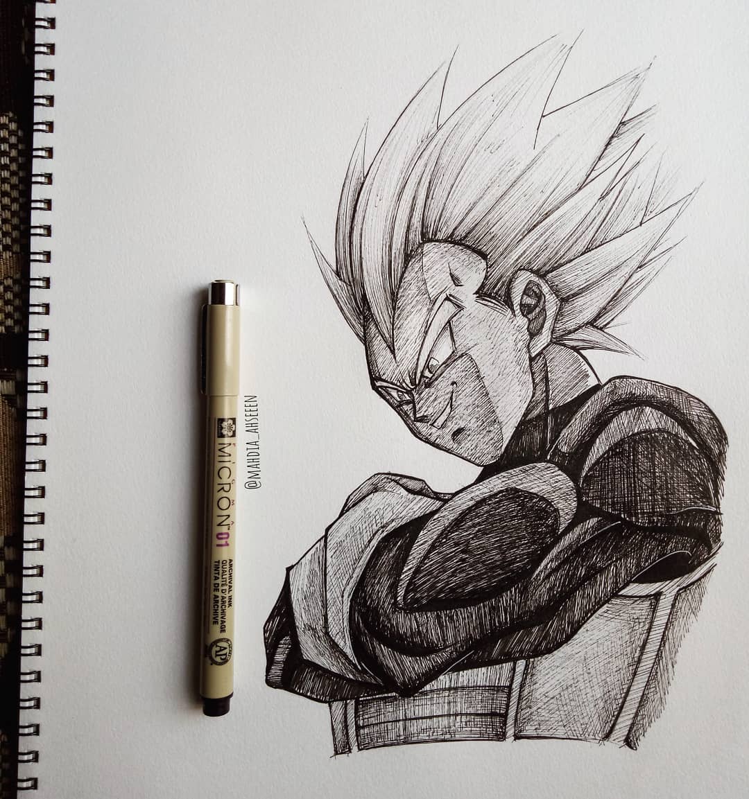Vegeta, Saiyan Prince – Dragon Ball Drawing