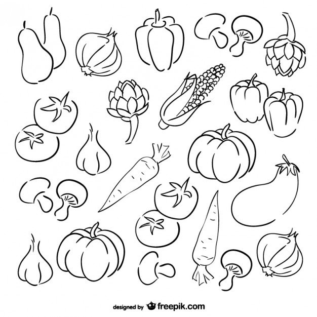 Vegetables Drawing Pictures