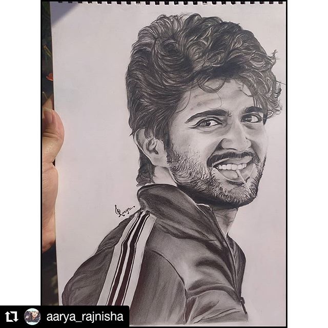 Vijay Devarakonda sketch, Size: A4