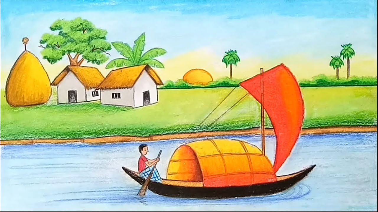 Village Drawing Images