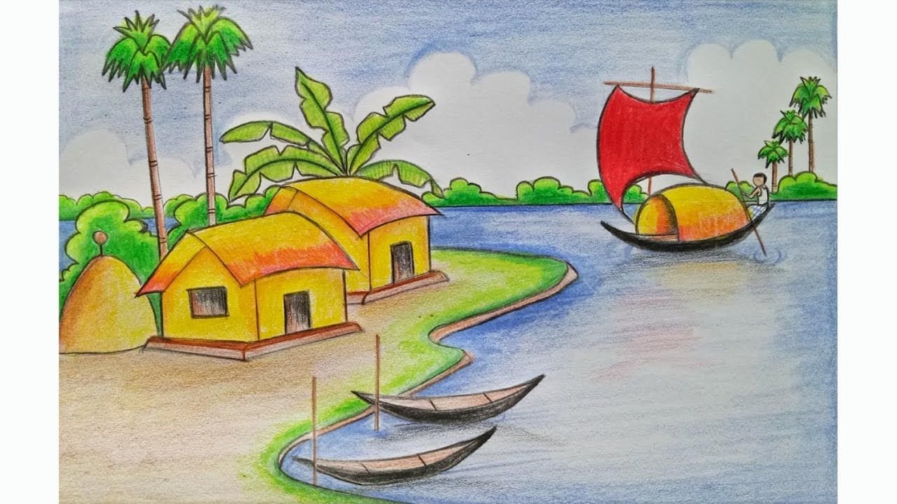 Village Drawing Pic