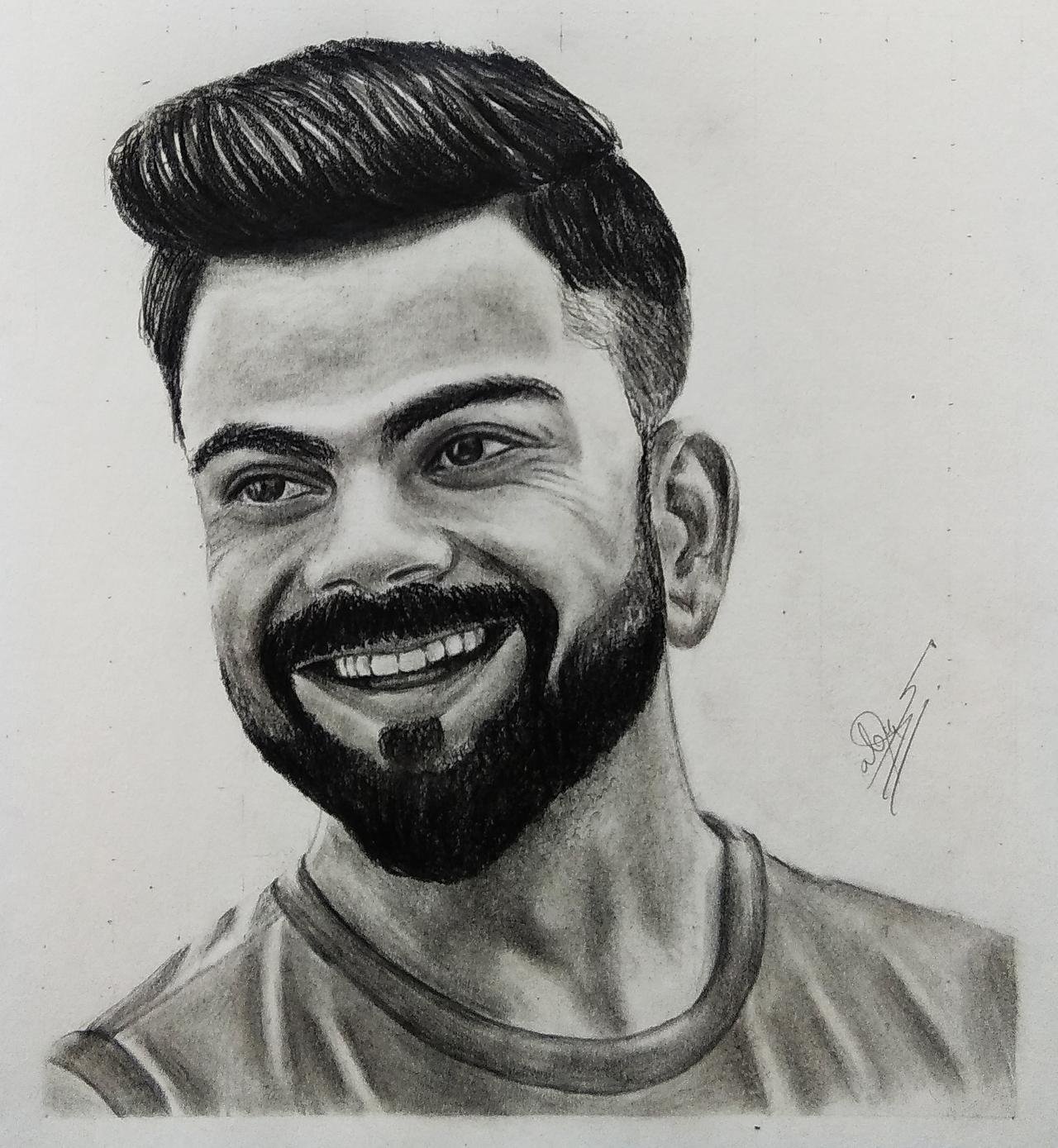 Virat Kohli Drawing Images