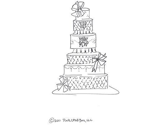 Wedding Cake Drawing Best