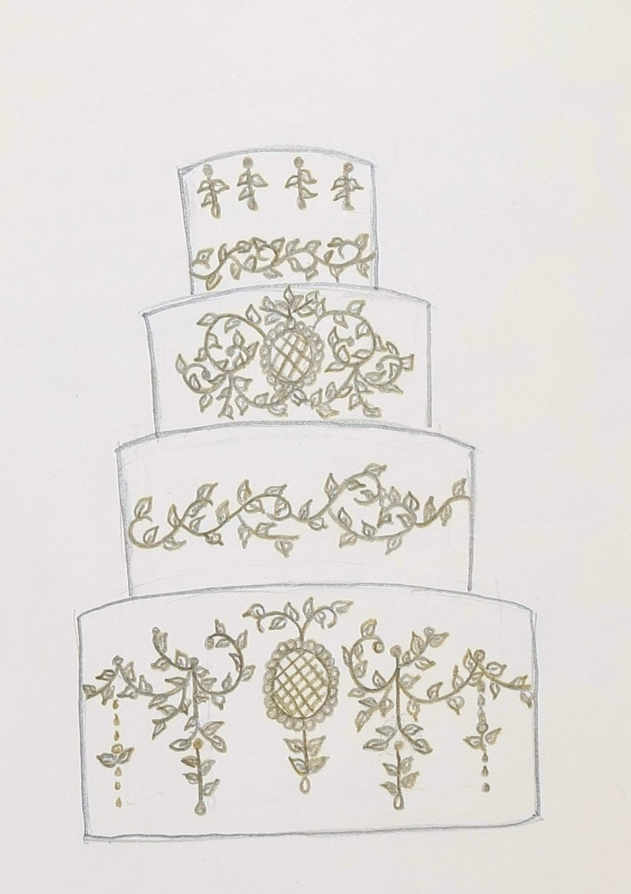 Wedding Cake Drawing Picture