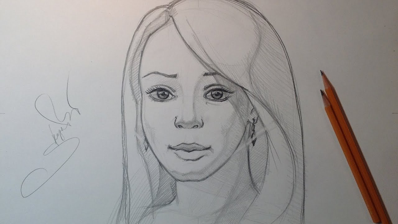 Woman Sketch Drawing Best