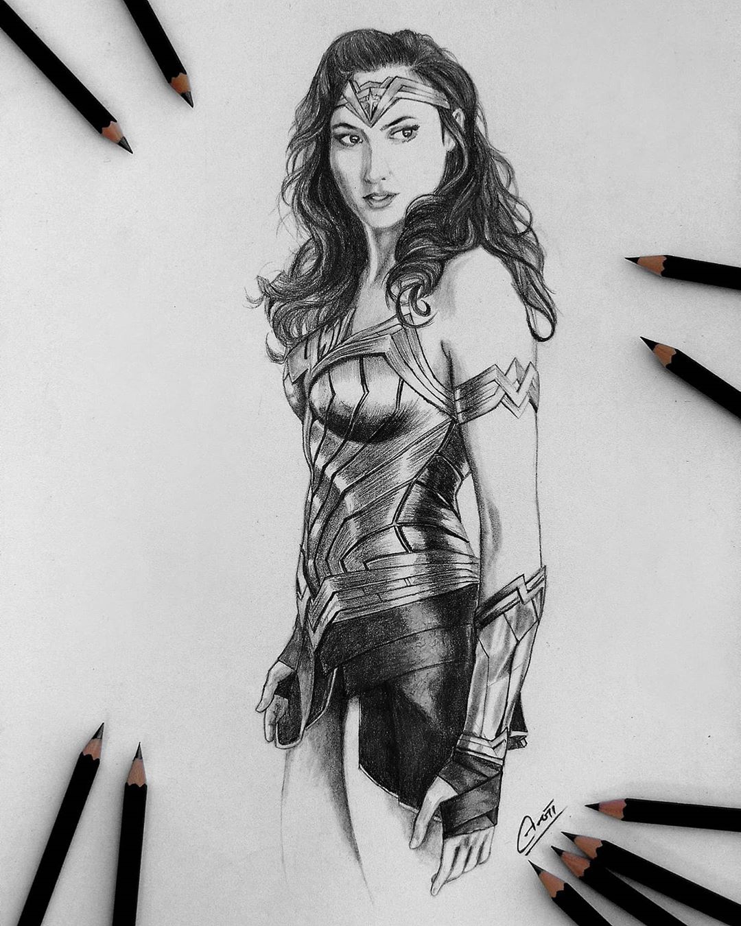 Wonder Woman Drawing