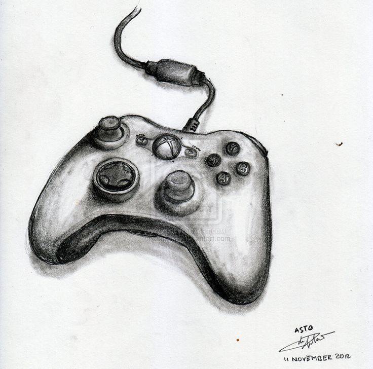 Xbox Controller Game Drawing Image