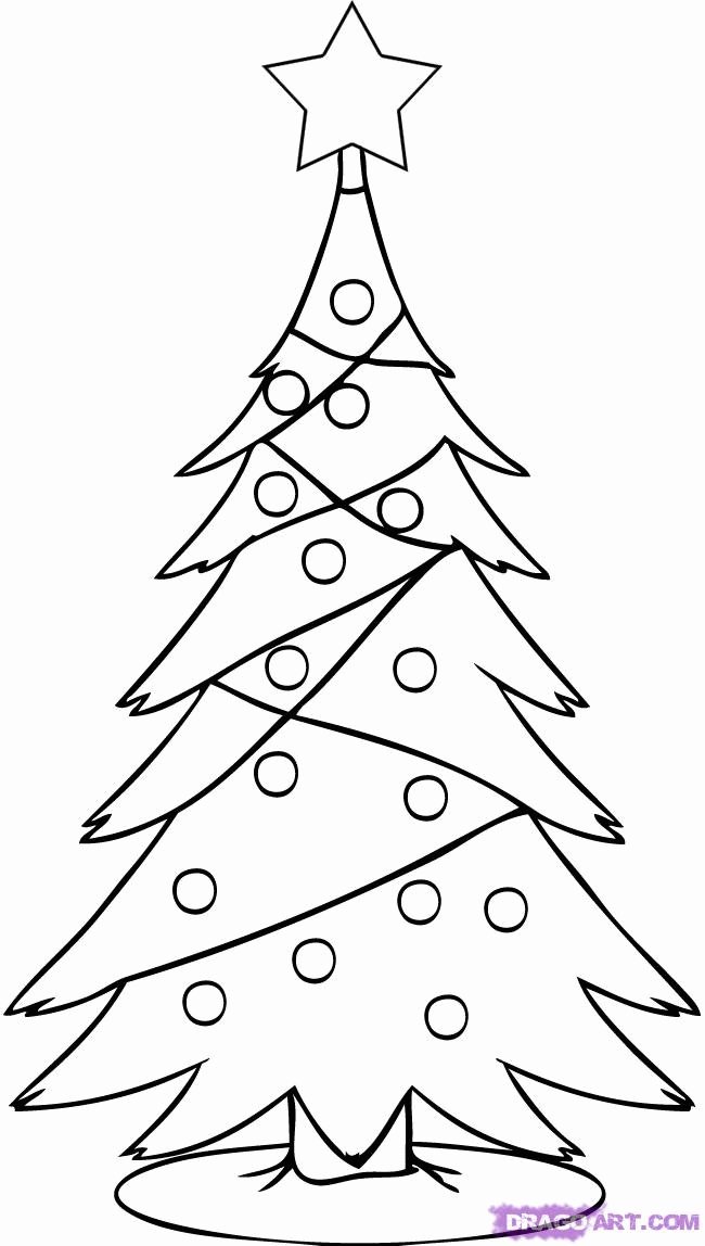 Christmas Tree Drawing Image At Getdrawings - Christmas To Draw Tree - Free  Transparent PNG Clipart Images Download