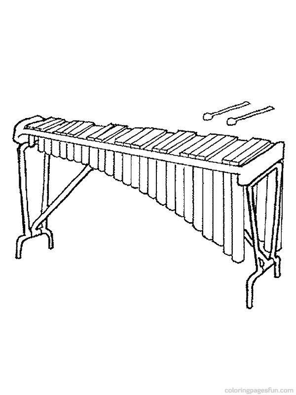 Xylophone Drawing Sketch