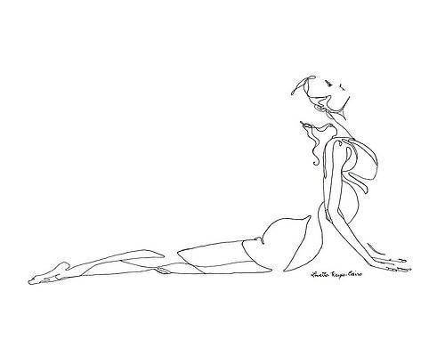 Yoga Poses Drawing Image