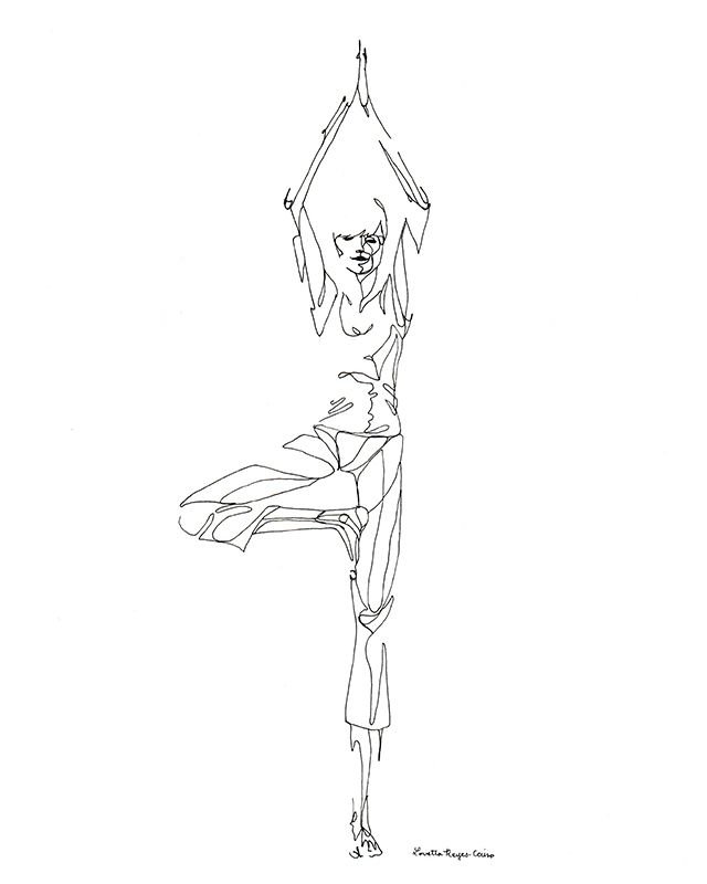 Yoga Poses Drawing Picture