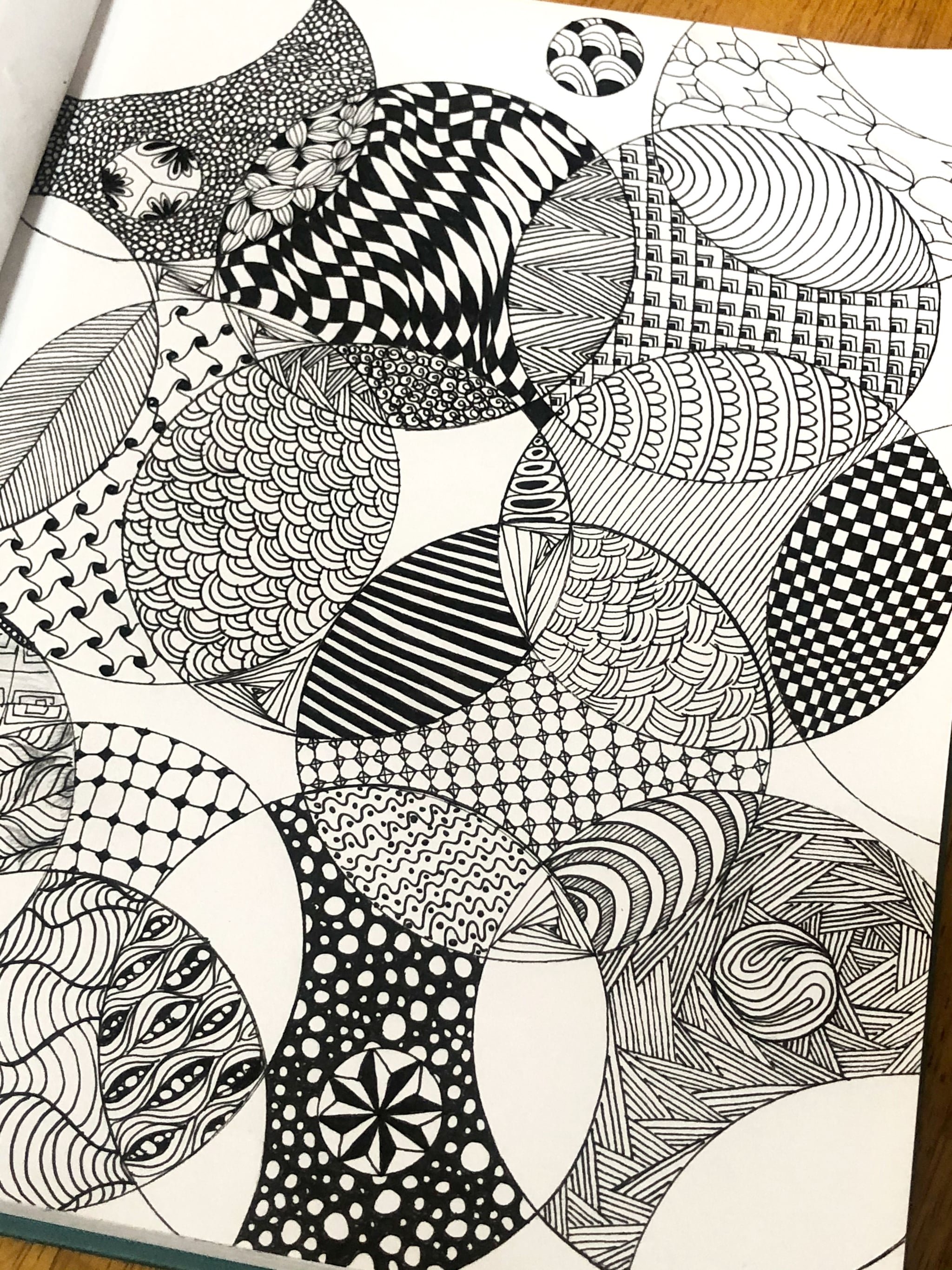 Zentangle Art Drawing High-Quality