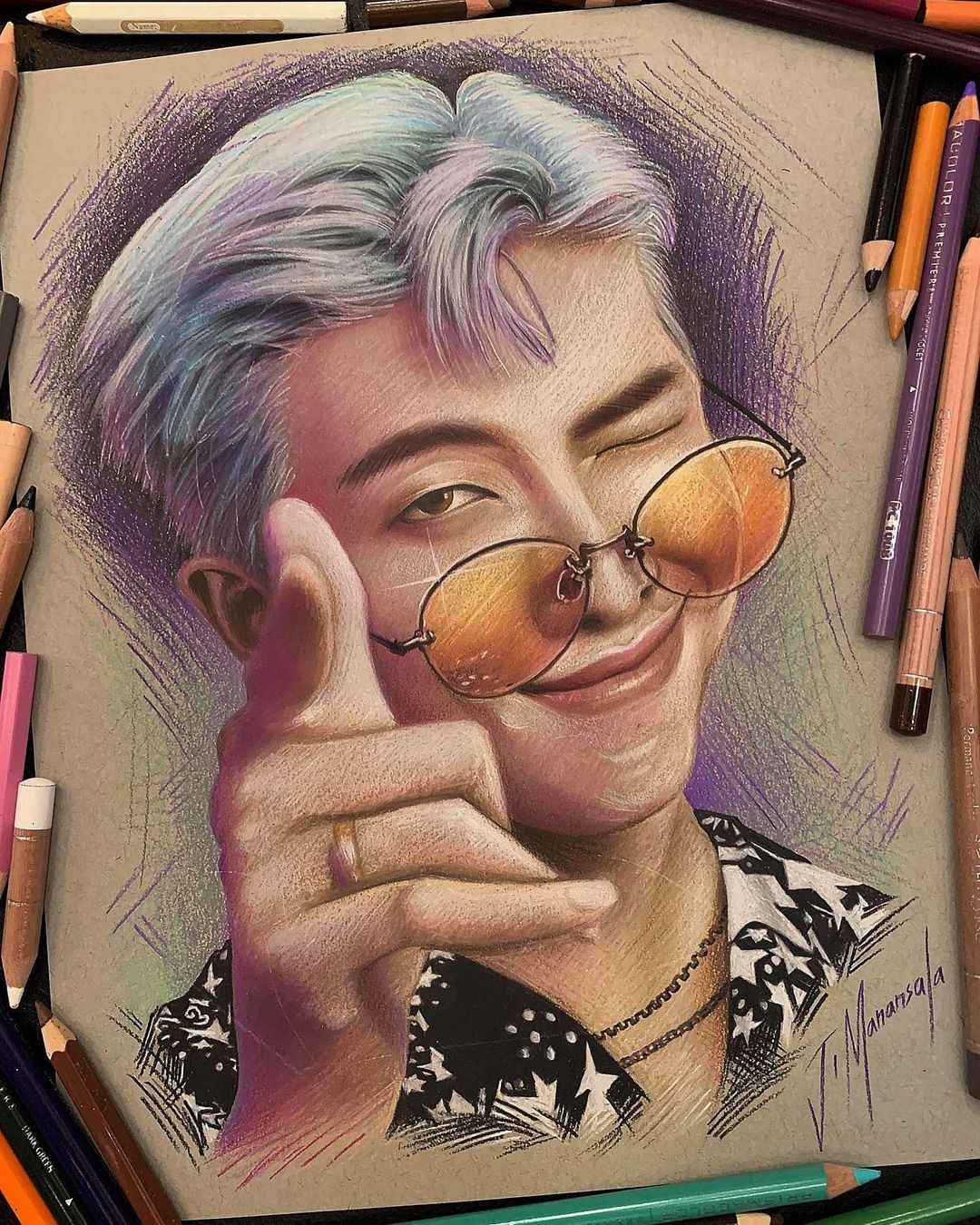 Ritaglio In Cartone STAR CUTOUTS – Bangtan Boy RM (Kim Nam Joon) – 90 Cm – Stella Mini CS904