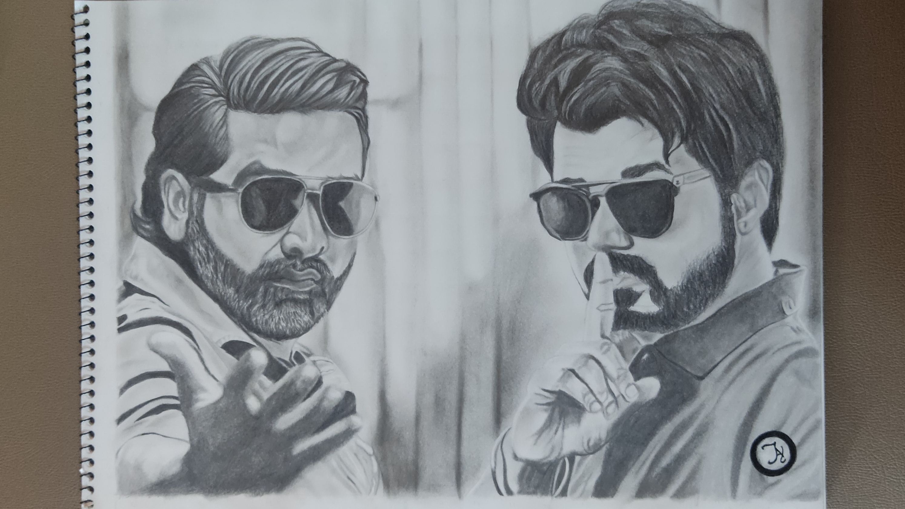 Master (Vijay & Vijay Sethupathi) Drawing