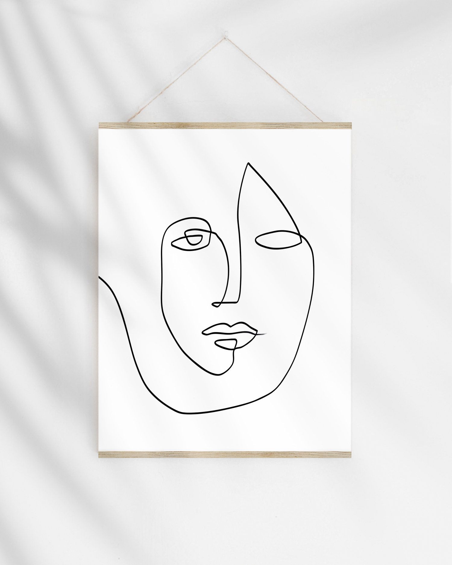 Abstract Face Drawing Image