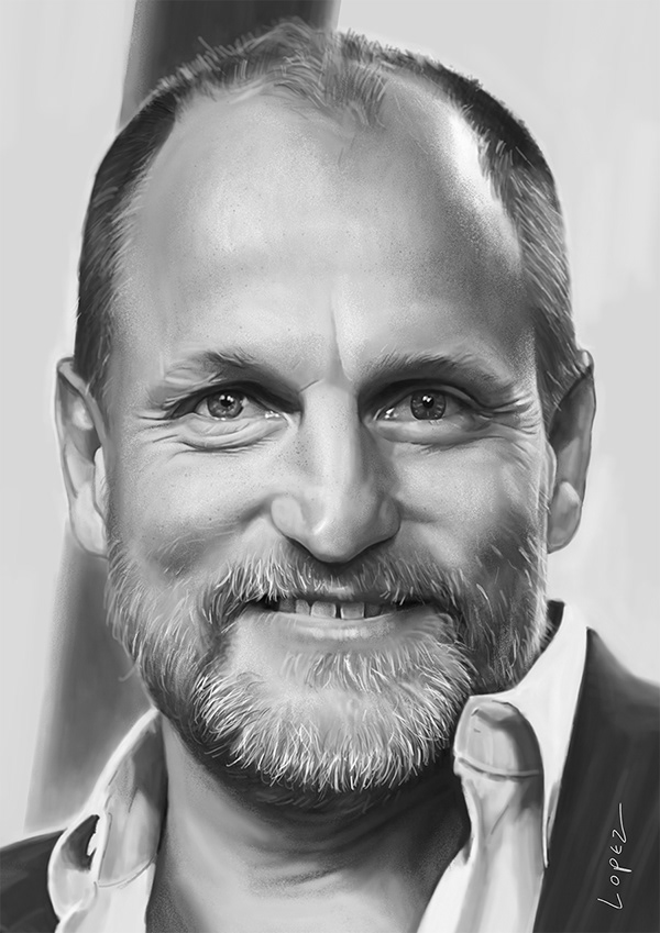 Actor Woody Harrelson Drawing Photo