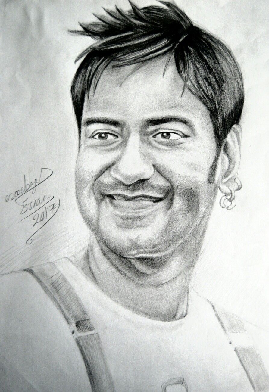 Ajay Devgn Drawing Beautiful Image