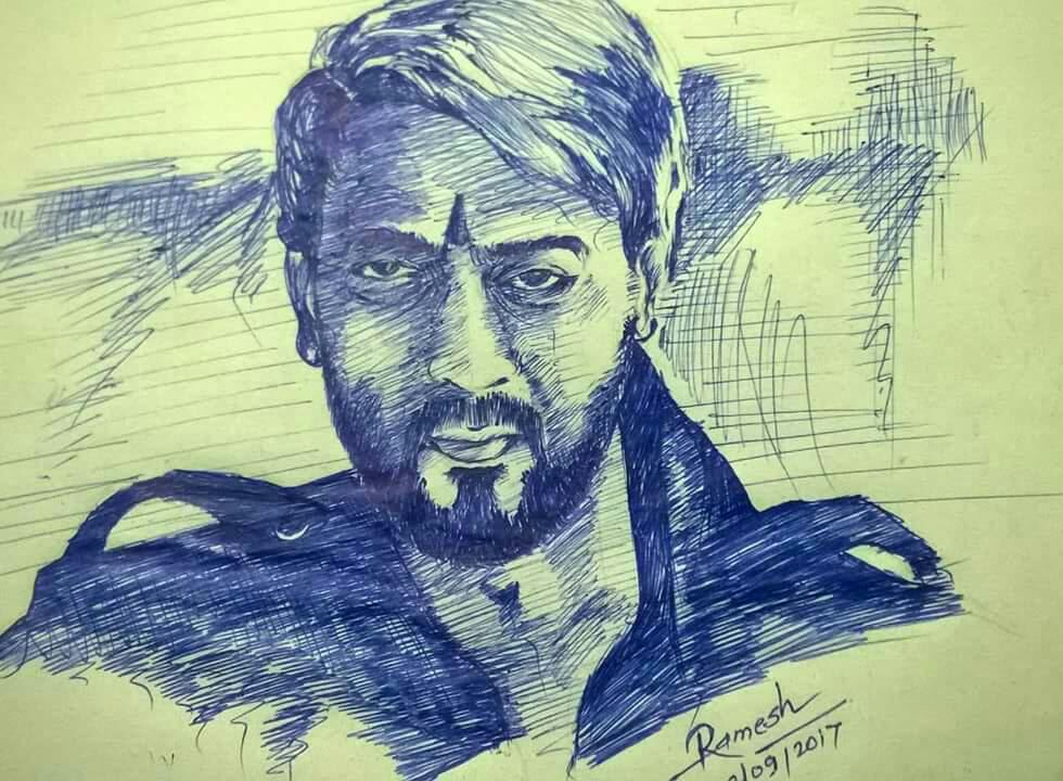 Ajay Devgn Drawing Image