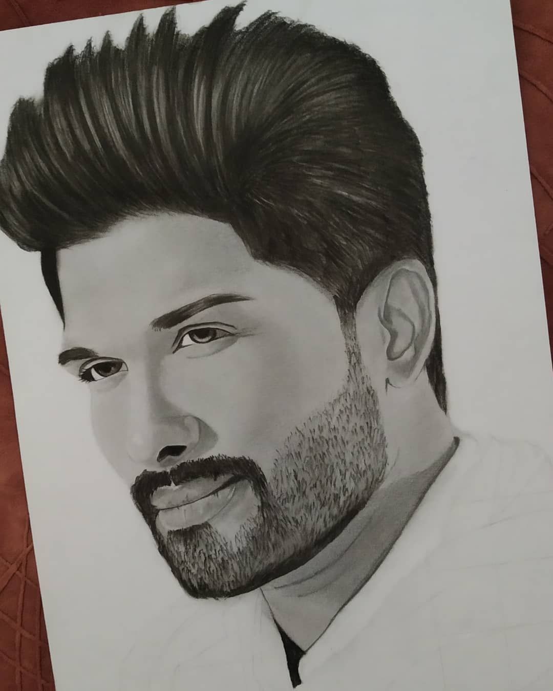 Allu Arjun pencil drawing Spiral Notebook for Sale by Prathap612   Redbubble