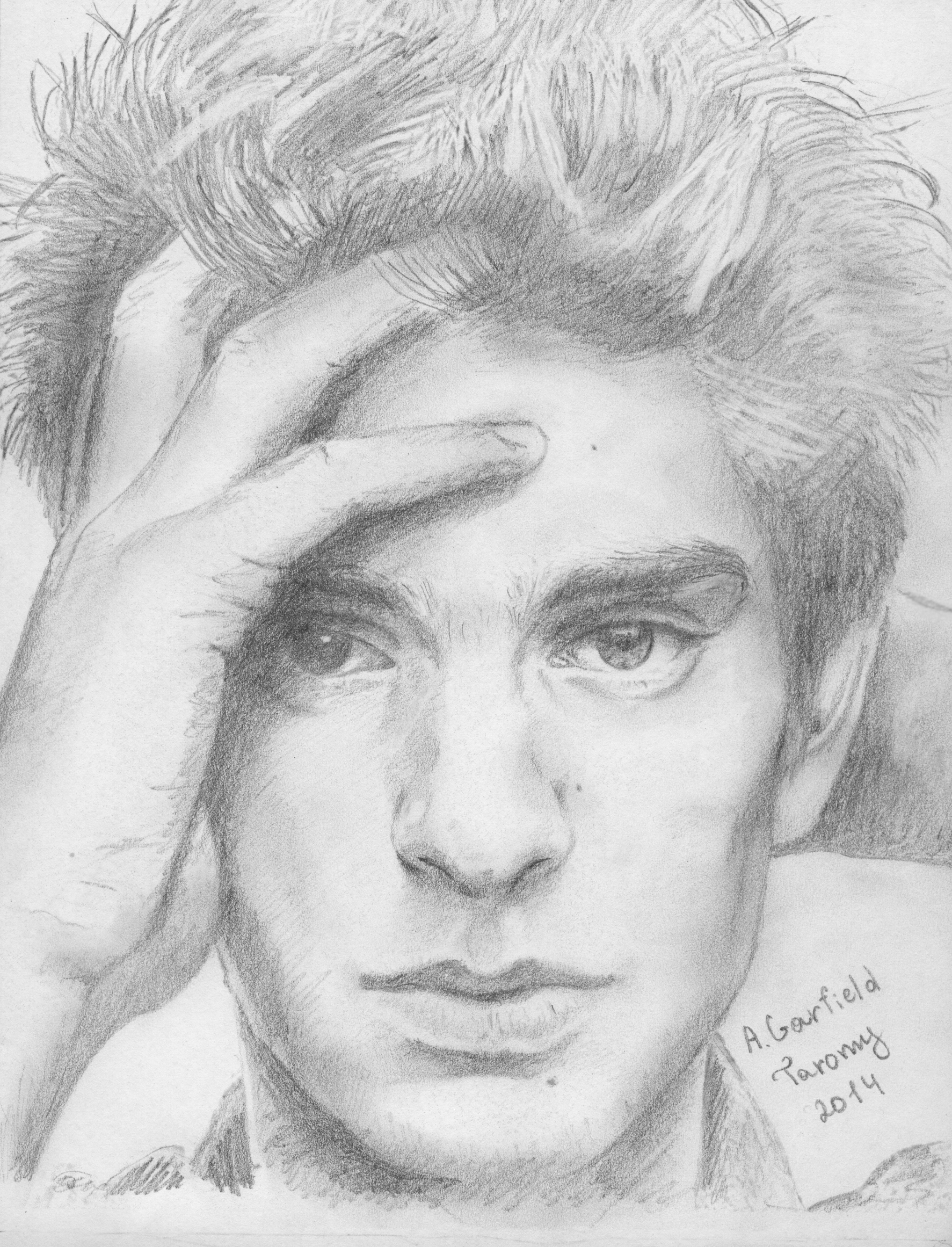Andrew Garfield Drawing Pic