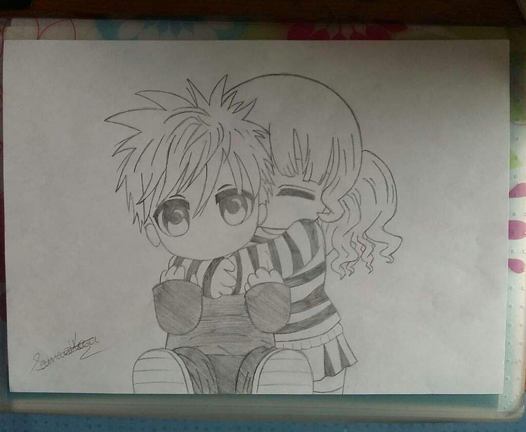 Anime Couple Drawing Image