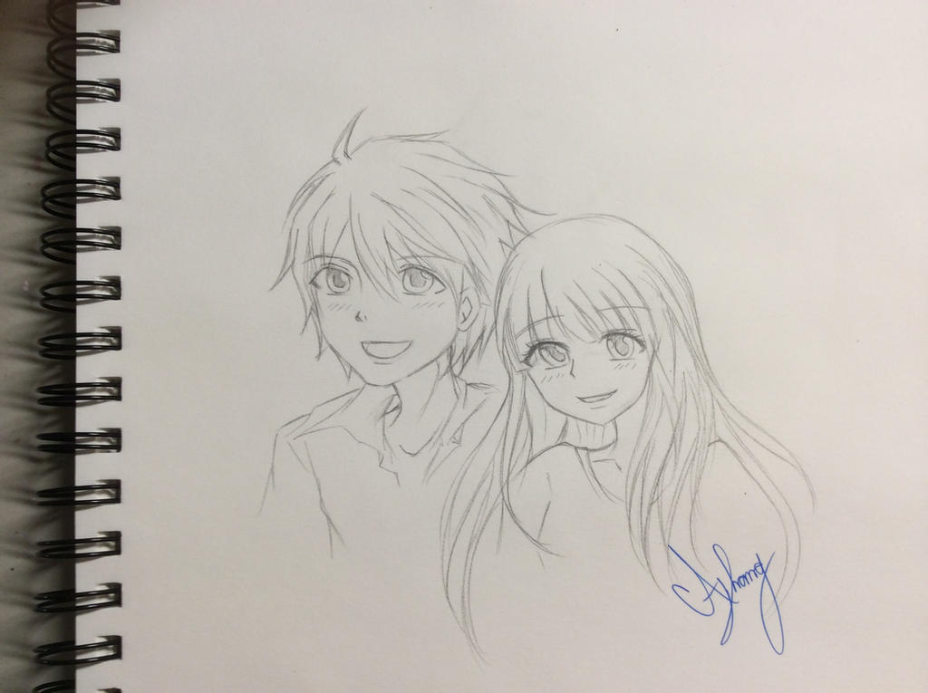 Cute Sketch Couple Wallpaper - Download to your mobile from PHONEKY