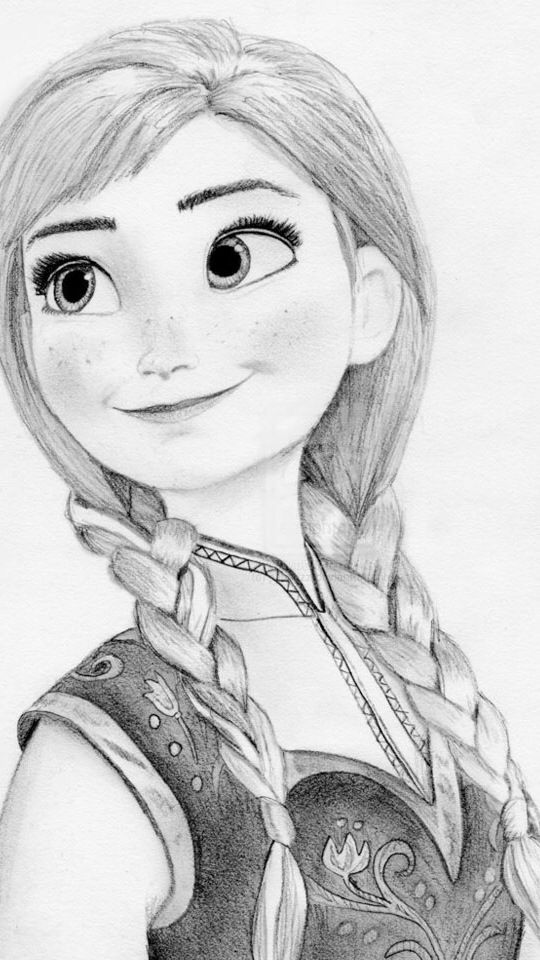 Anna Drawing Realistic
