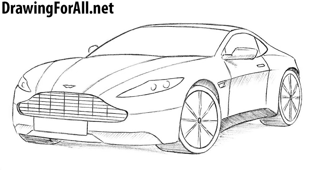 Aston Martin Drawing Art