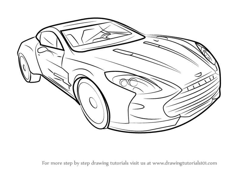 Aston Martin Drawing Beautiful Image