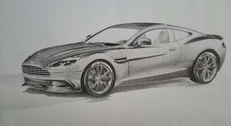 Aston Martin Drawing Creative Art