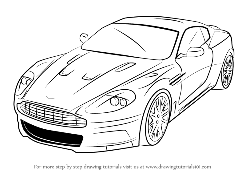 Aston Martin Drawing Image