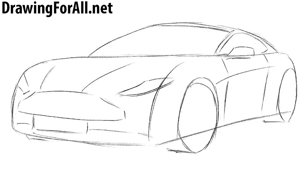Aston Martin Drawing Sketch
