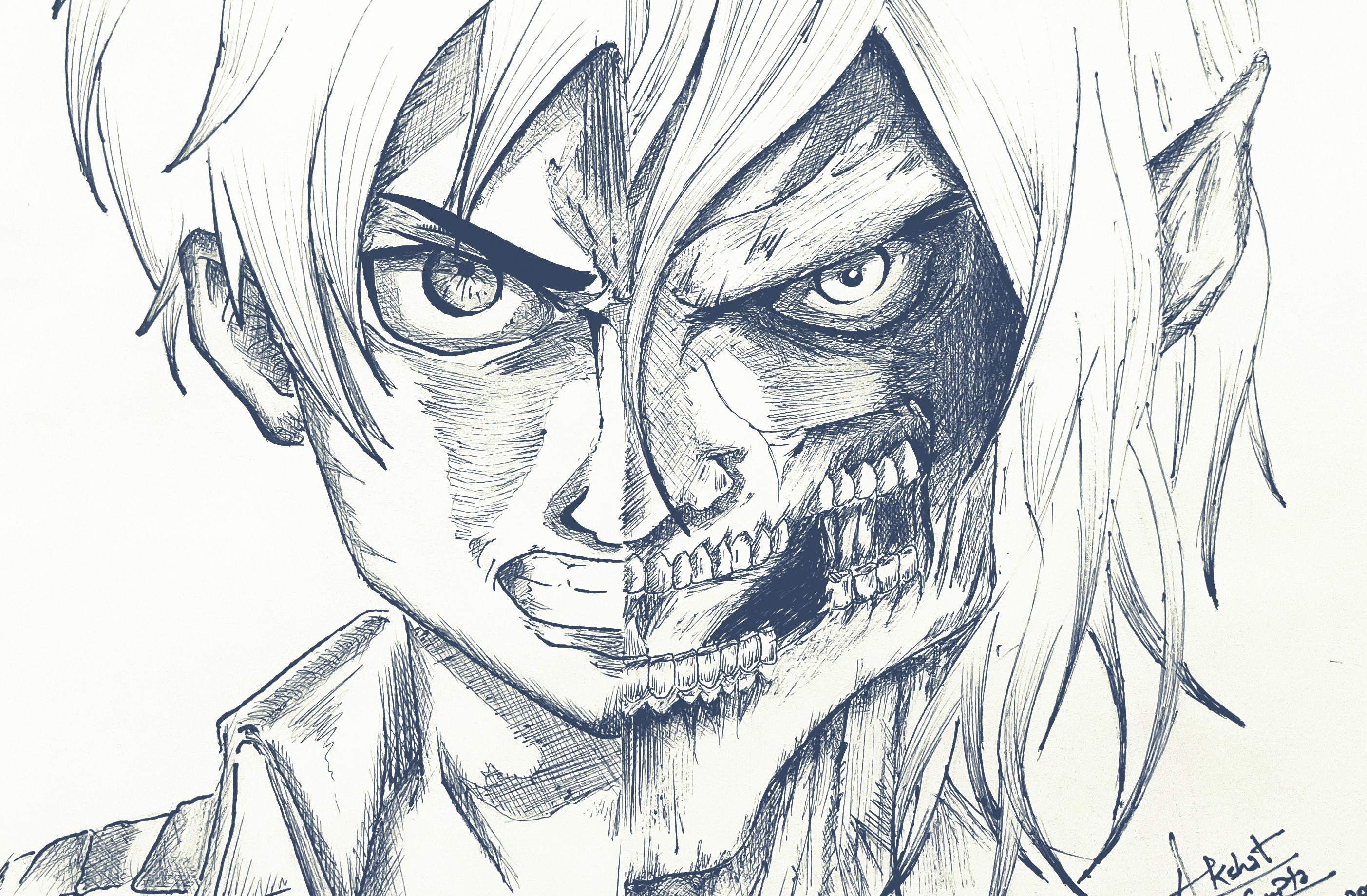 Attack On Titan Drawing Pictures - Drawing Skill