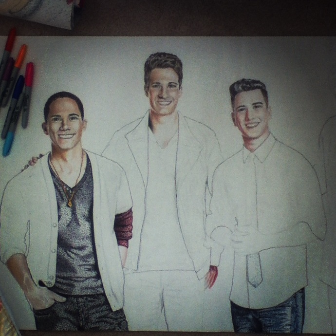 Big Time Rush Drawing Image