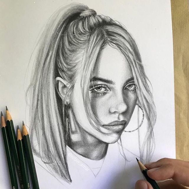 A sketch of the queen billieeilish billieeilish sketch procreate  portrait drawing art digitalart digitalartist portlandart  Instagram