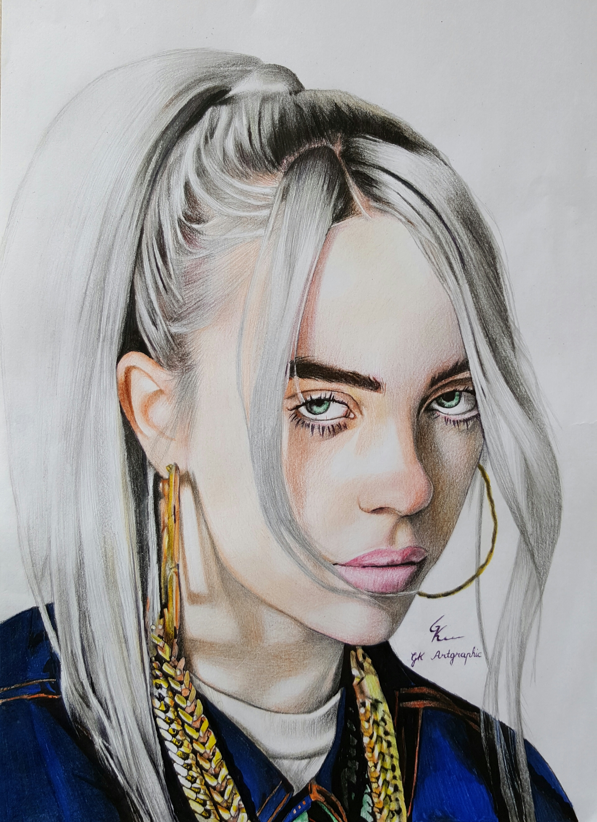 Billie Eilish Drawing Amazing