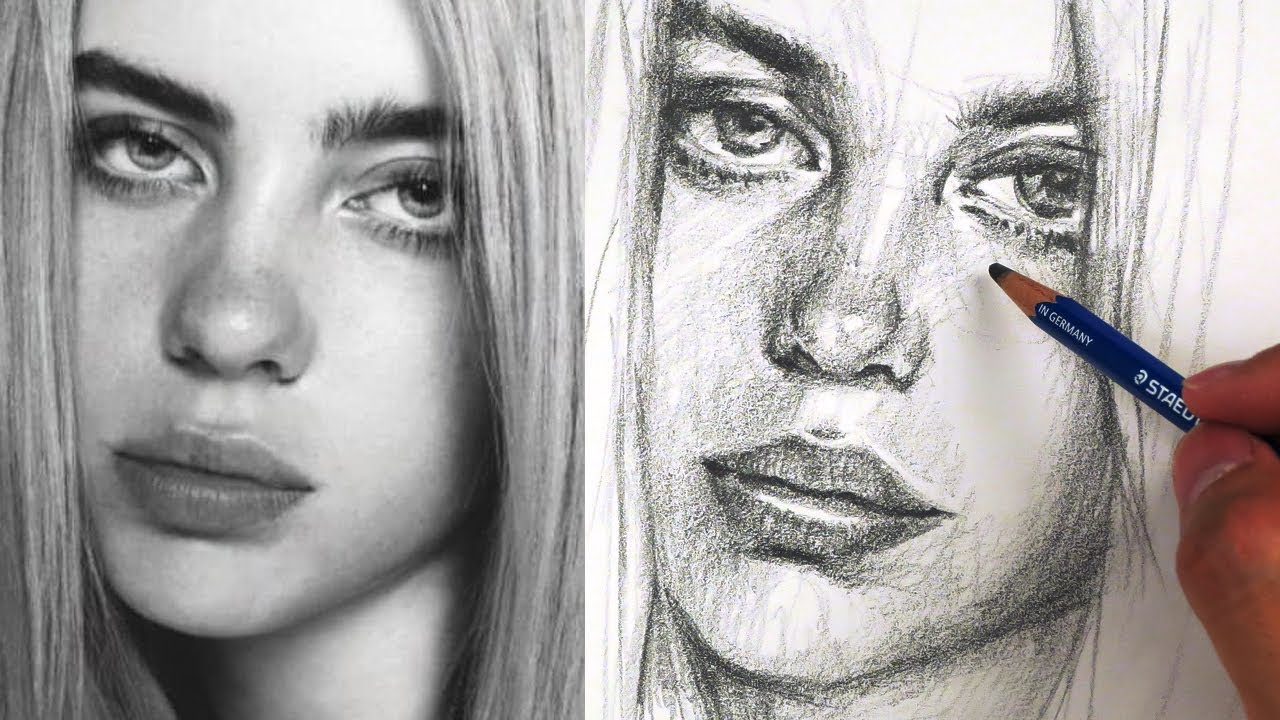 Billie Eilish Drawing Picture