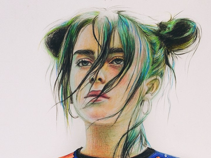 Billie Eilish Drawing Pictures