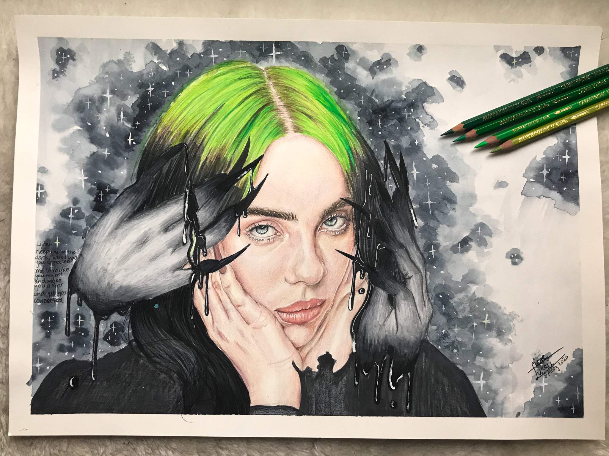 Billie Eilish Drawing Realistic